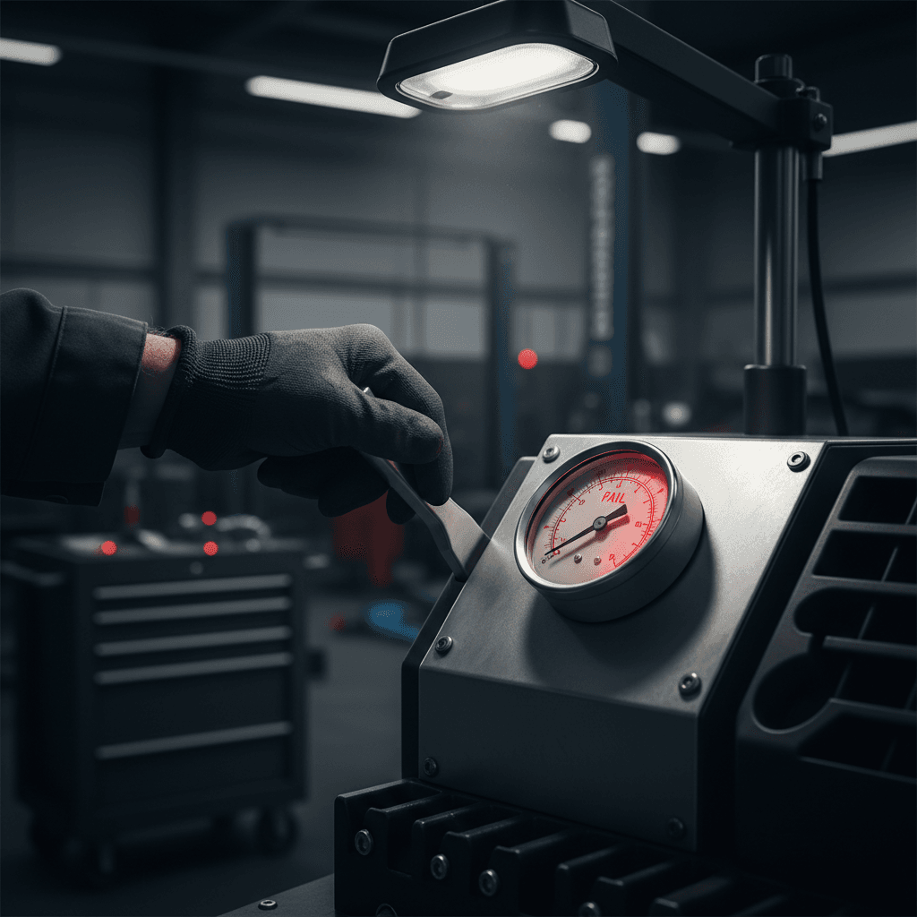 Brake testing at First Class Garage
