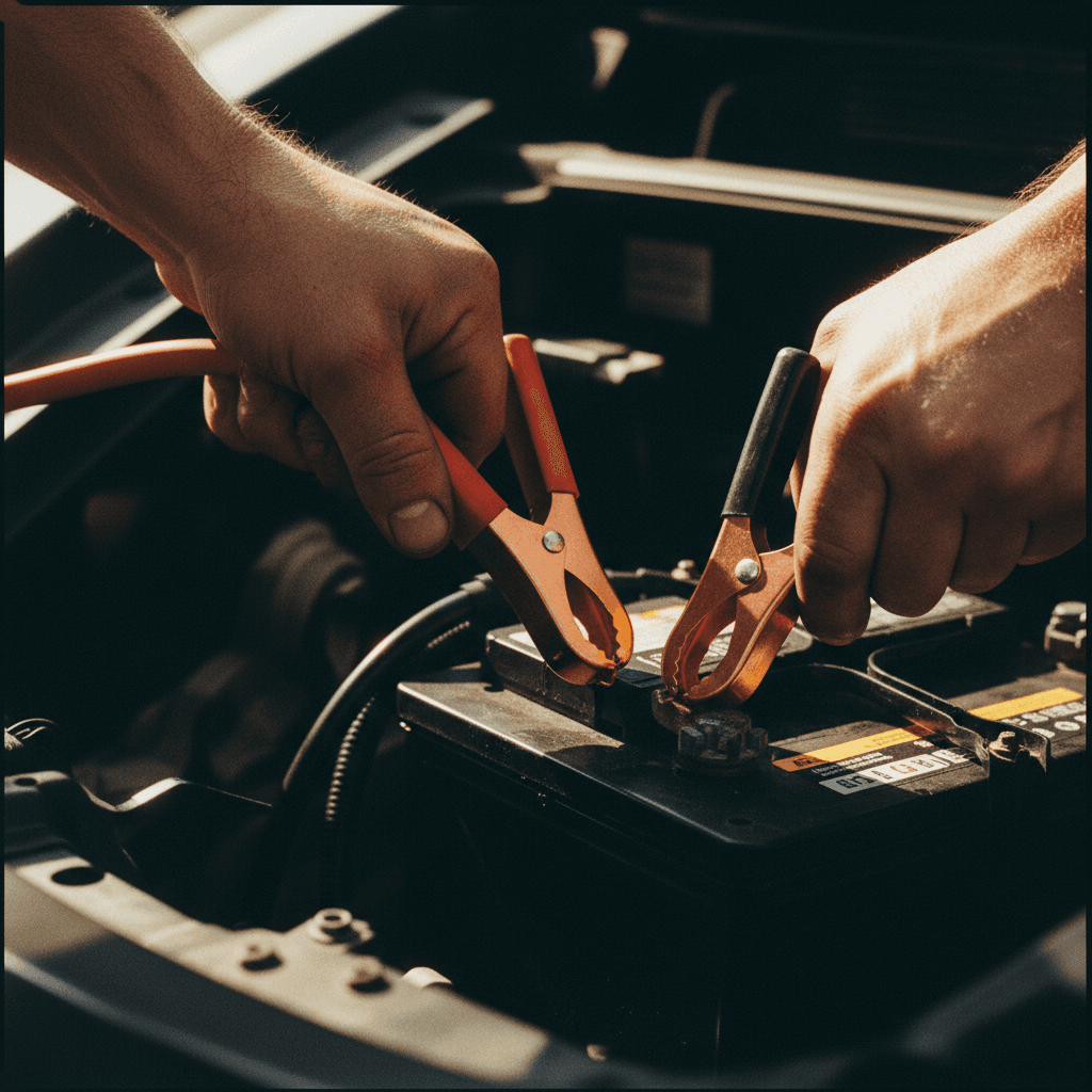 Leisure battery connection and maintenance
