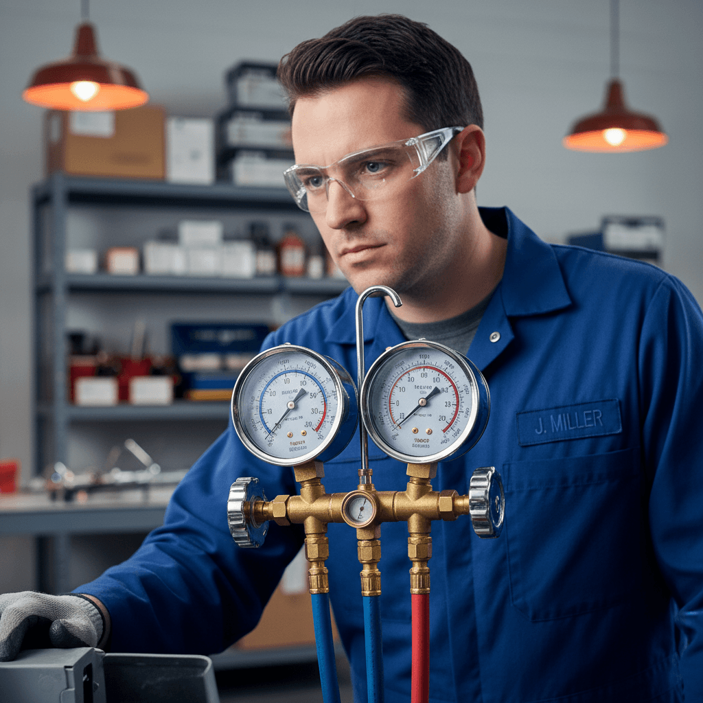 Pressure gauge diagnostic reading